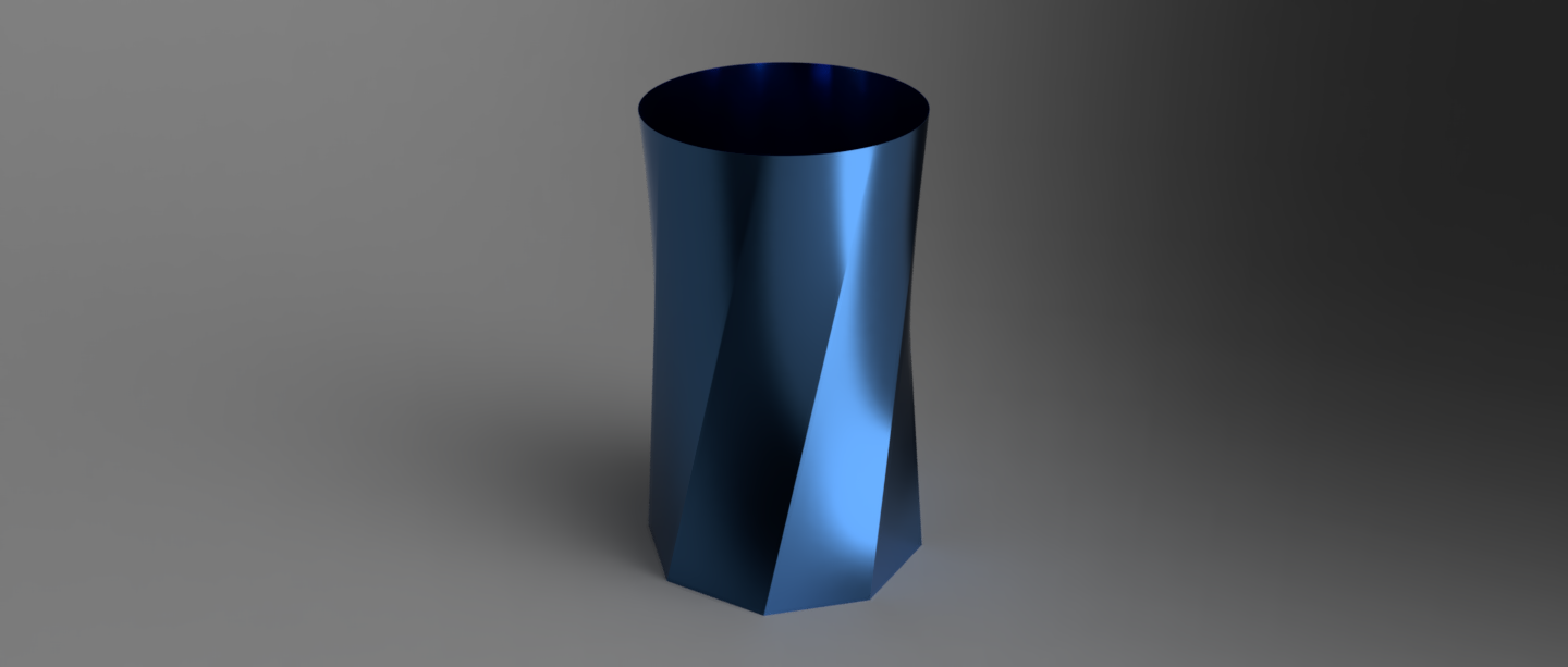 Octagon Spiral Vase
