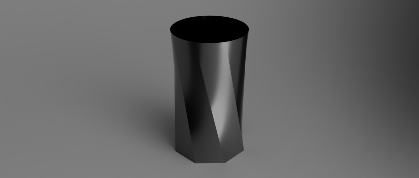 Reverse Octagon Spiral Vase by Prefectionist | Download free STL model ...