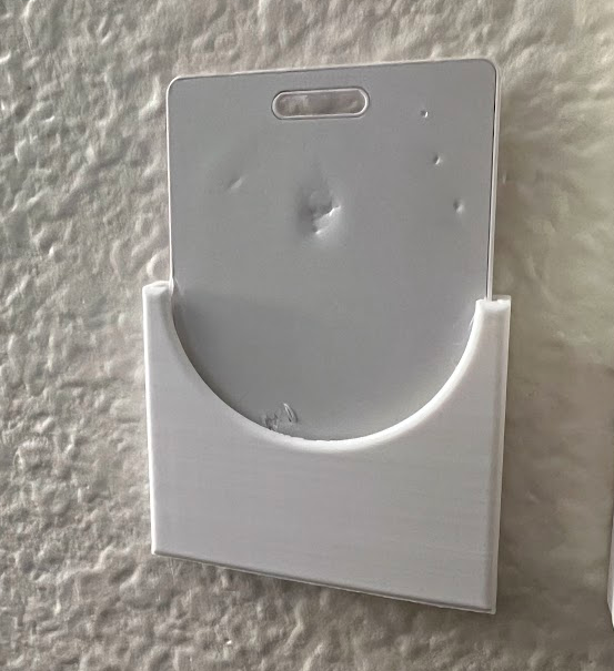 SLIM Wall mounted vertical key card / access card holder by hollebread