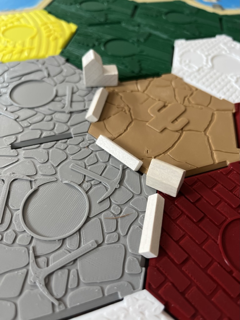 Catan hexes and ocean