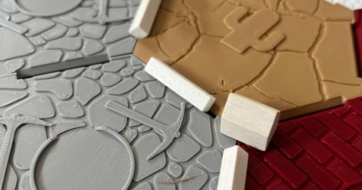 Catan hexes and ocean by CavalierLabs | Download free STL model ...