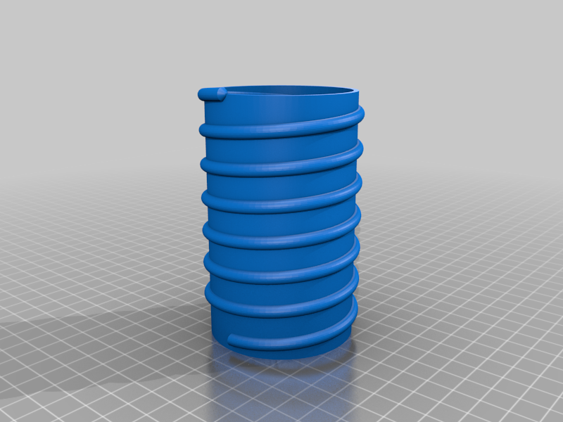 Spiral pen cup