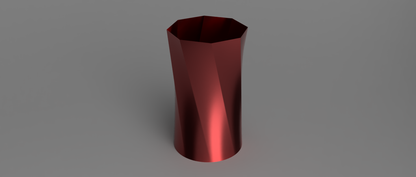 Octagonal Spiral Vase 2