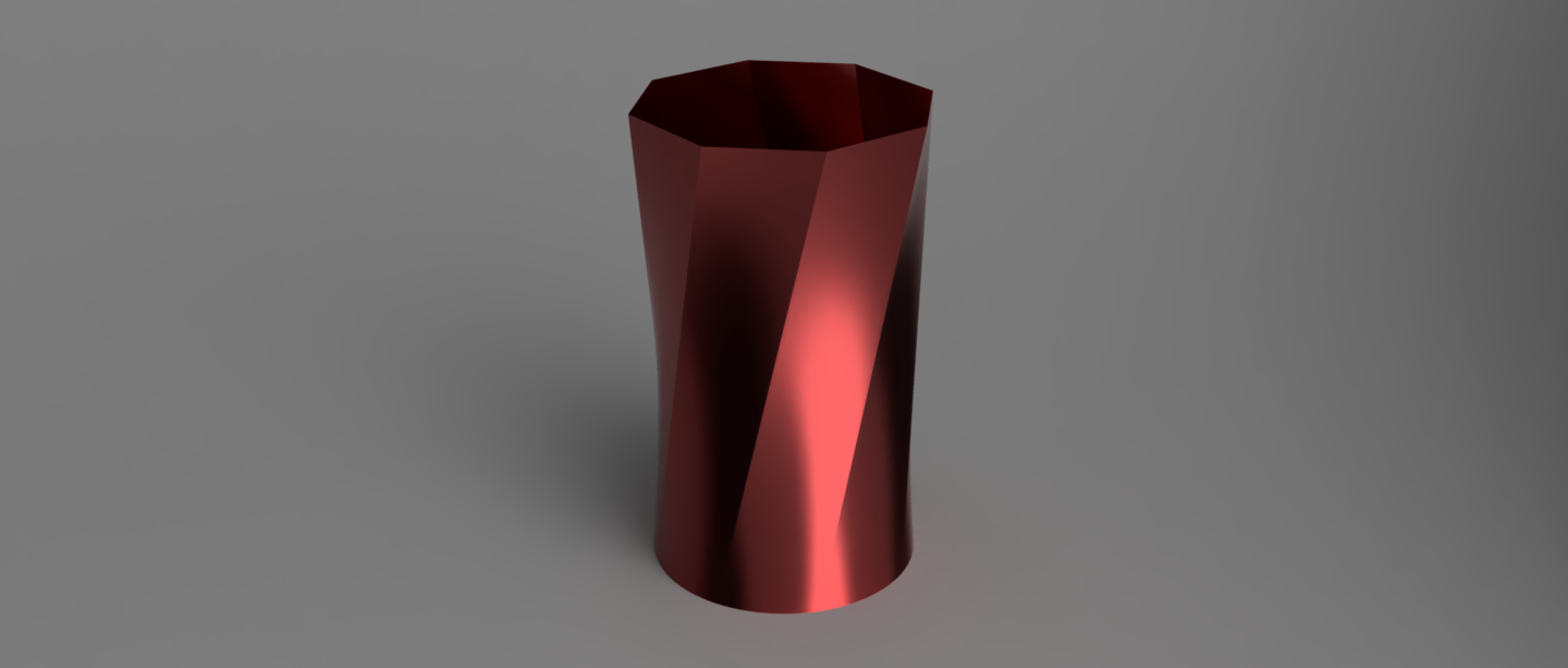 Reverse Octagonal Spiral Vase 2 — miniatura 2