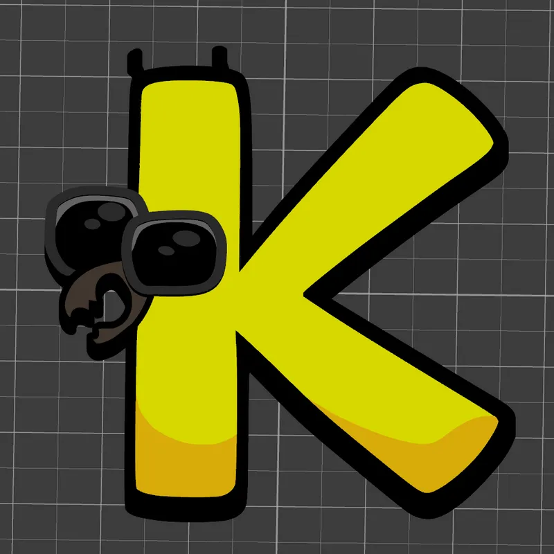 K (Alphabet Lore) - Download Free 3D model by aniandronic