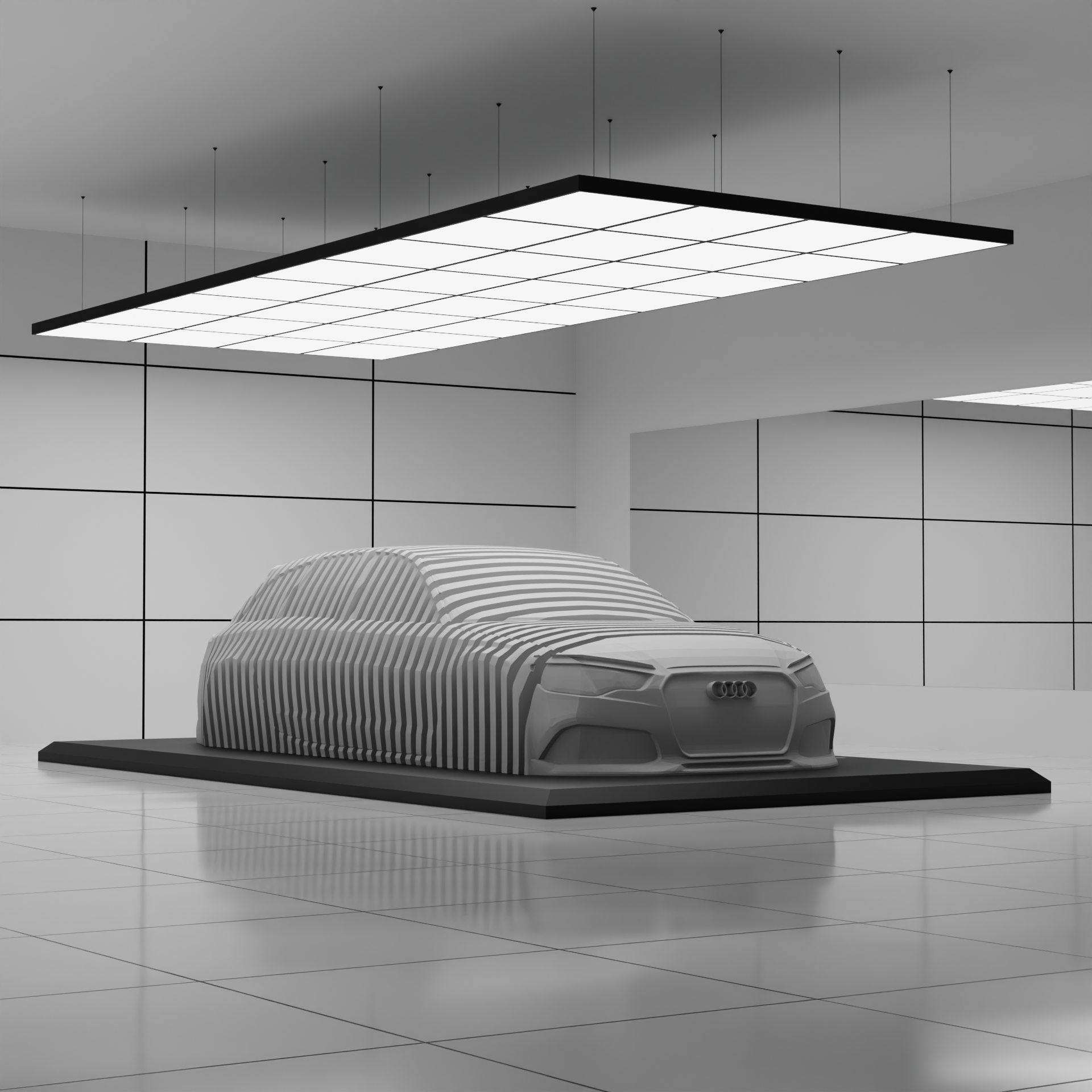 Audi RS6 Avant Layered Sculpture