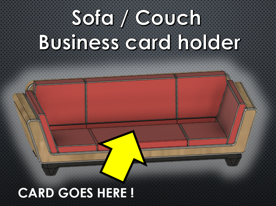 Couch/Sofa business card holder