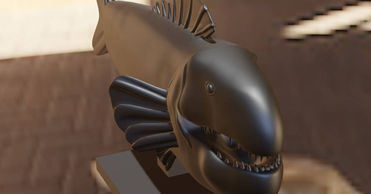 Toothy fish by alexford Download free STL model