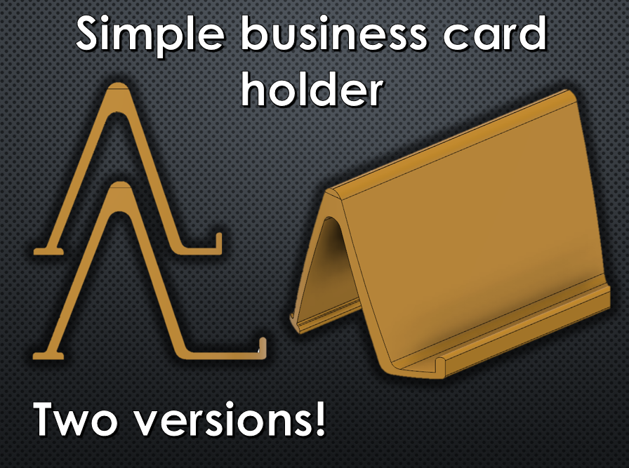 Simple business card holder