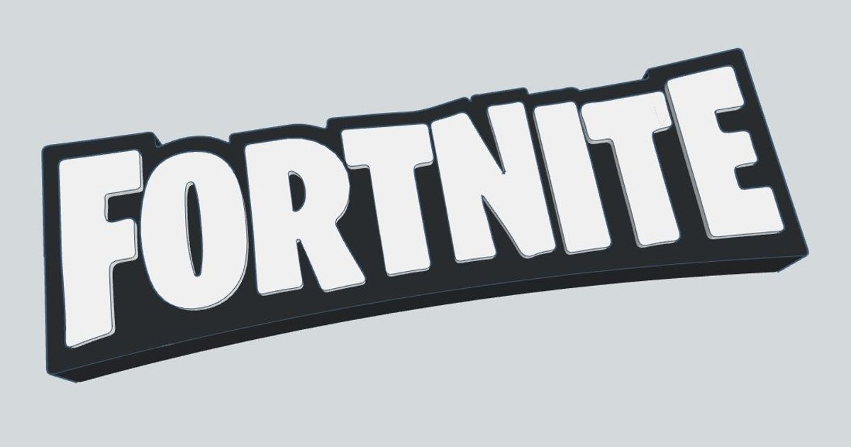 Logo Fortnite by Eleazar 3DinPlastic | Download free STL model ...