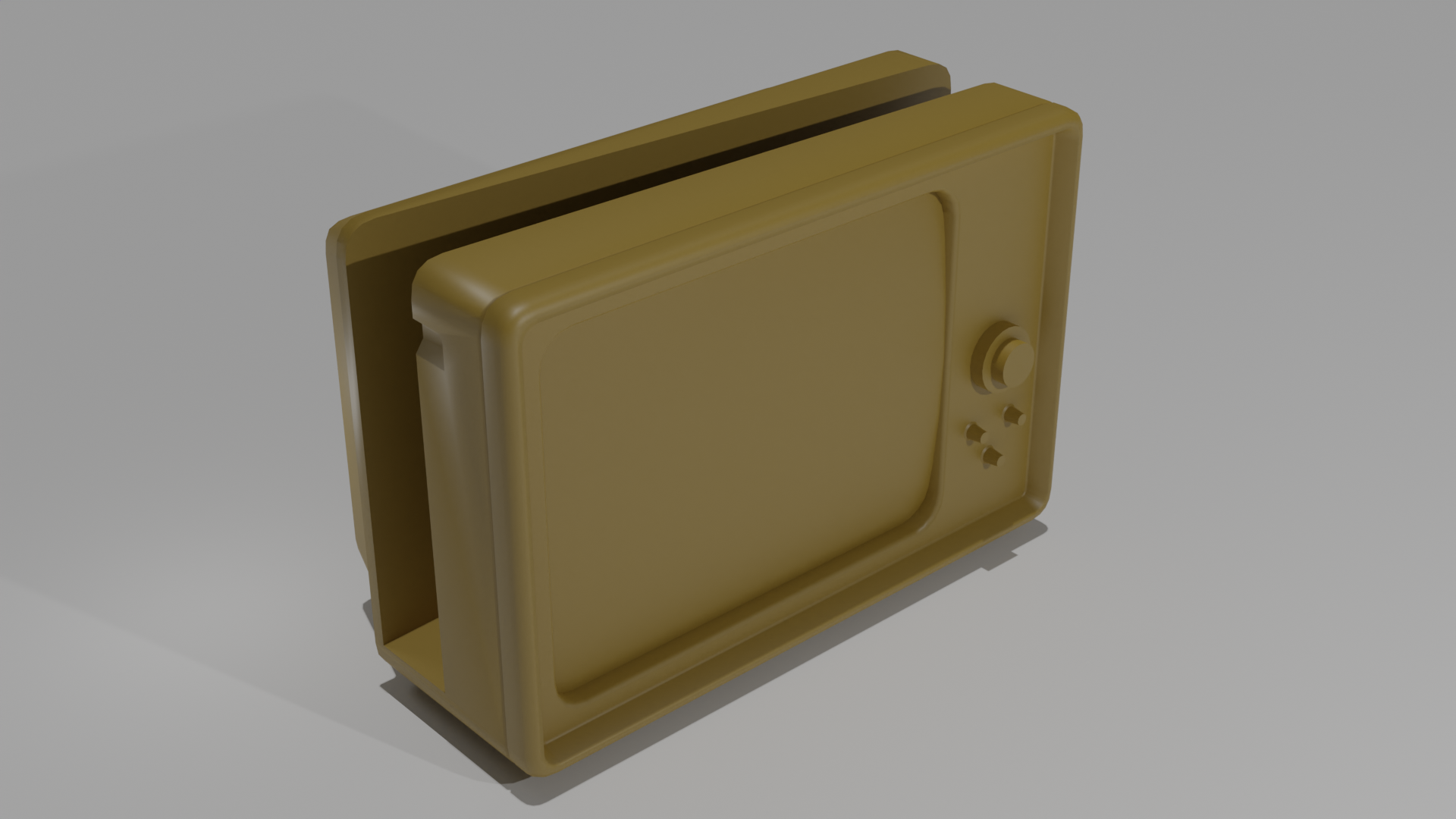 Retro TV card holder.stl