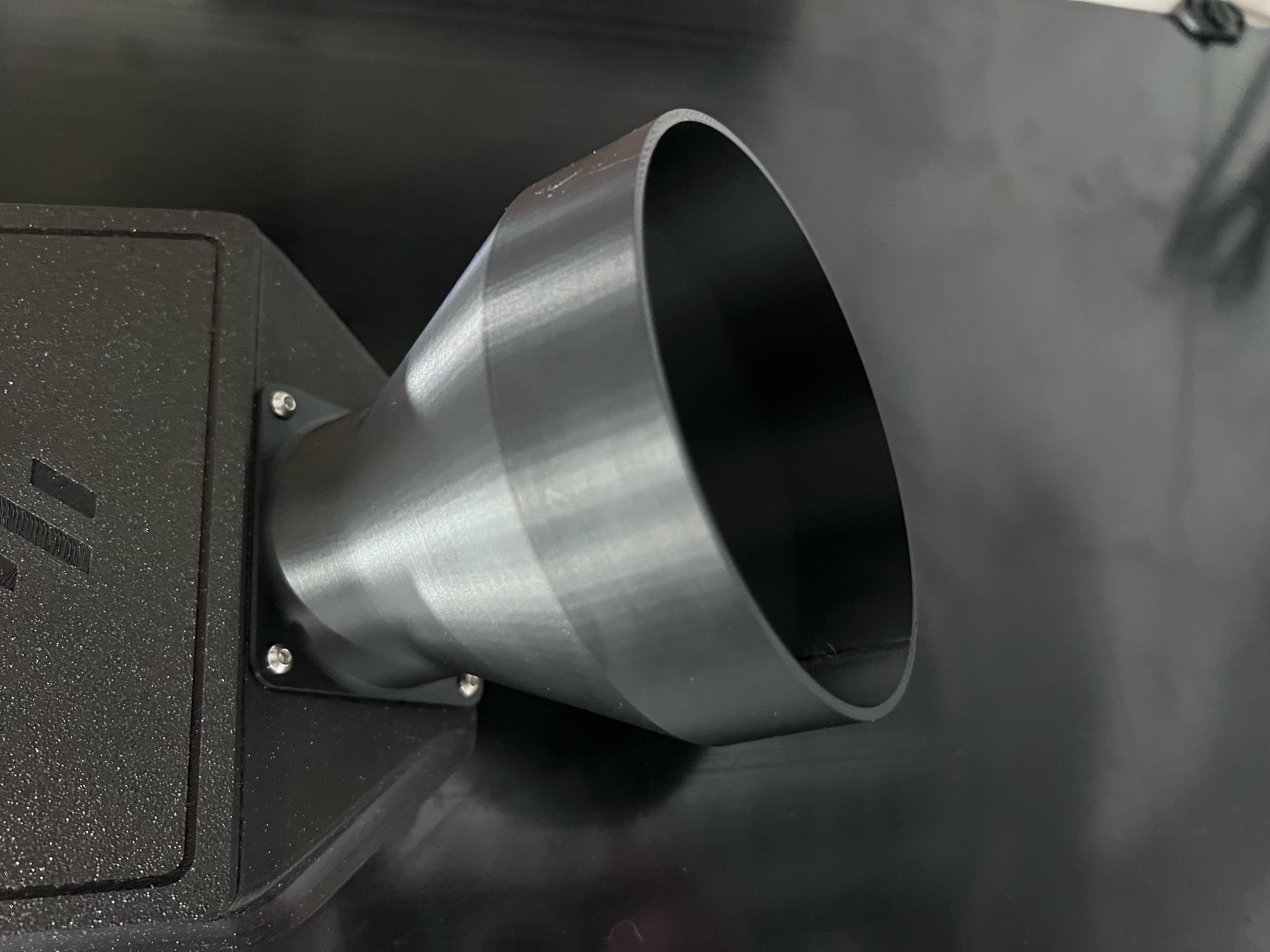 6060 fan to 100mm (4") round duct adapter