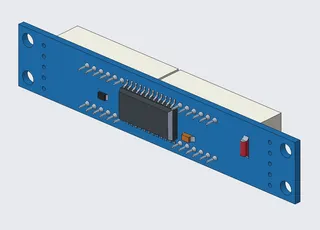 8 Digit 7 Segment Display 3D Model (STP)