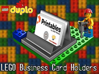 Lego Compatible Business Card Holder by Robert | Download free STL model |  Printables.com