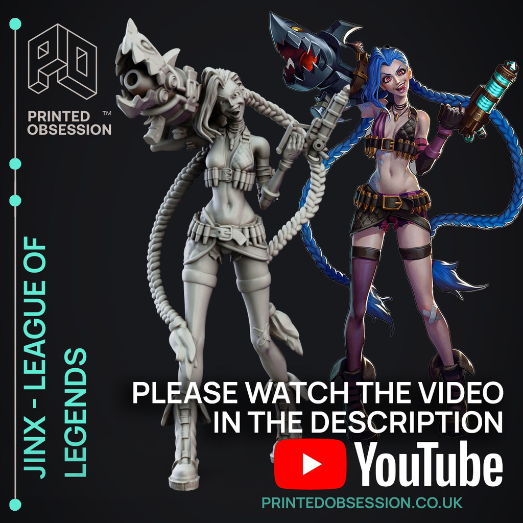 Jinx - League of Legends - 25cm Fanart Model