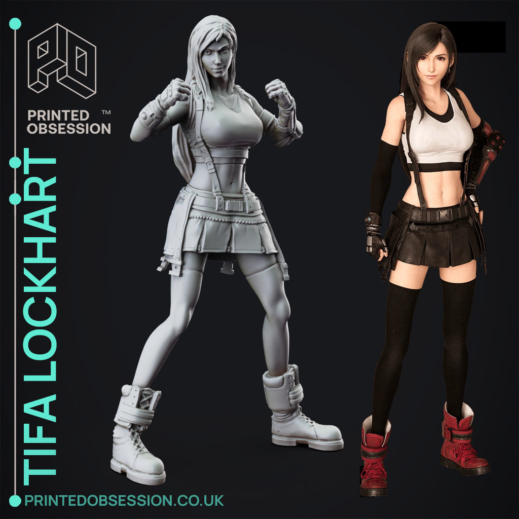 Tifa Lockhart Final Fantasy 7 Fan Art By Printed Obsession   Large Display Tifa 1 360799 