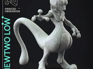 Mewtwo - Pokemon - Fan Art - 3D model by printedobsession on Thangs