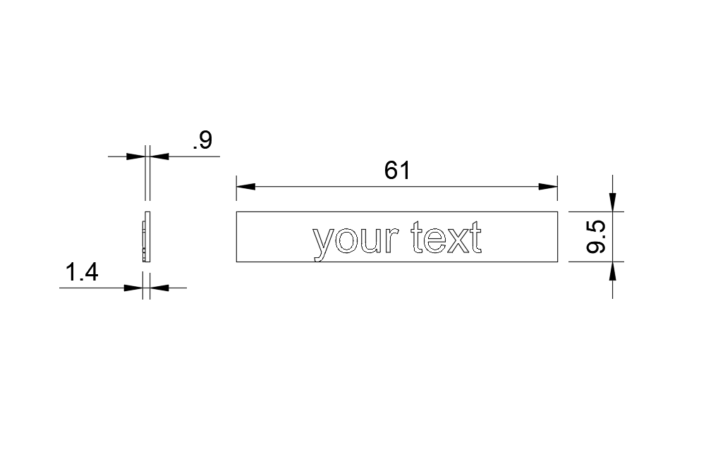 Miniatura 2 do modelo 3D Parametric Gridfinity module with (optional) sign slot