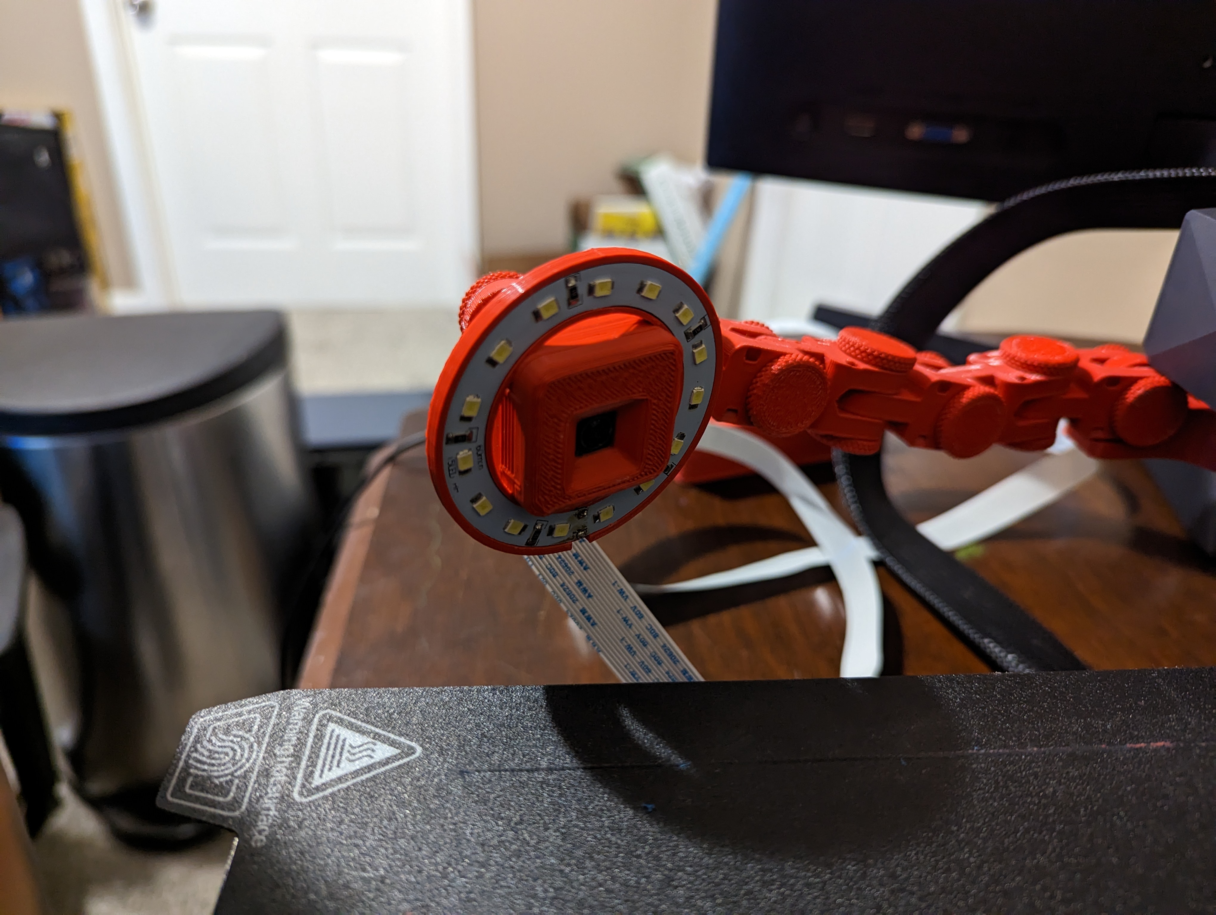Raspi Cam Back Ball Mount Light Ring