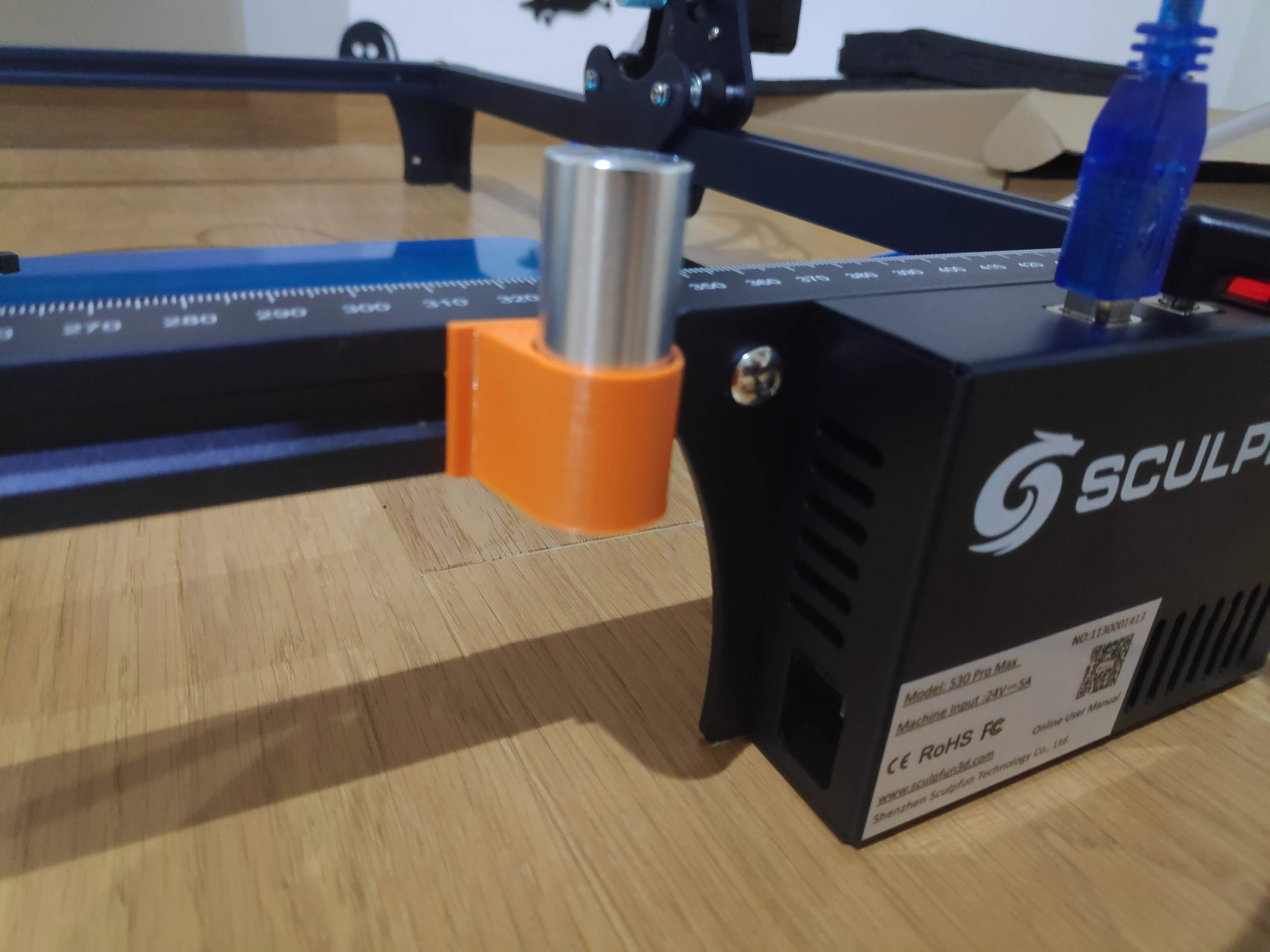 Sculpfun S30 calibration cilynder holder