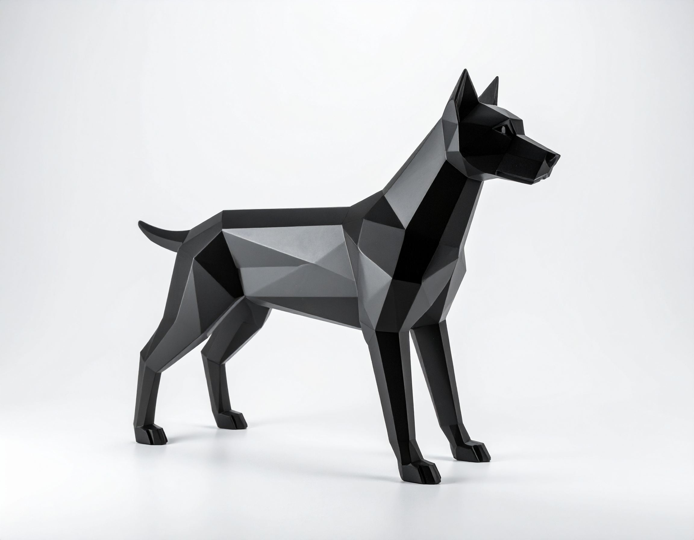 Luxury Low-Poly Doberman – Modern Minimalist Design