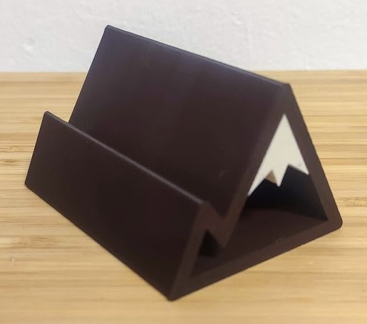 Mountain business card holder