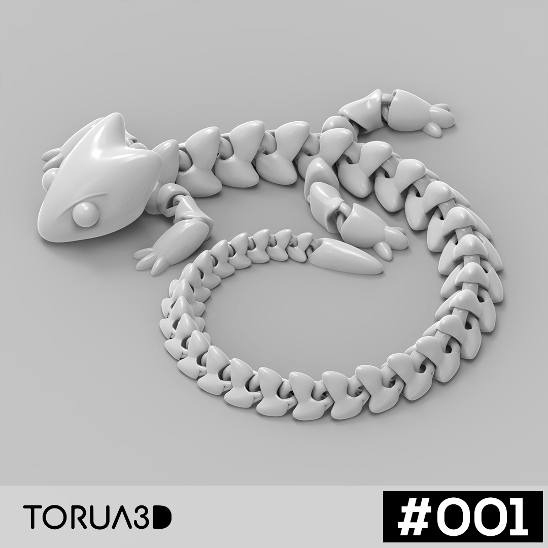 Articulated Dragon 001 by Torua3D | Download free STL model ...