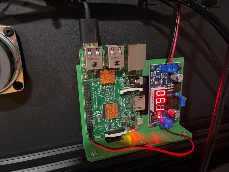 Raspberry Pi & Buck Converter 2020 Mount (Ender-6) by TheBurnDoc