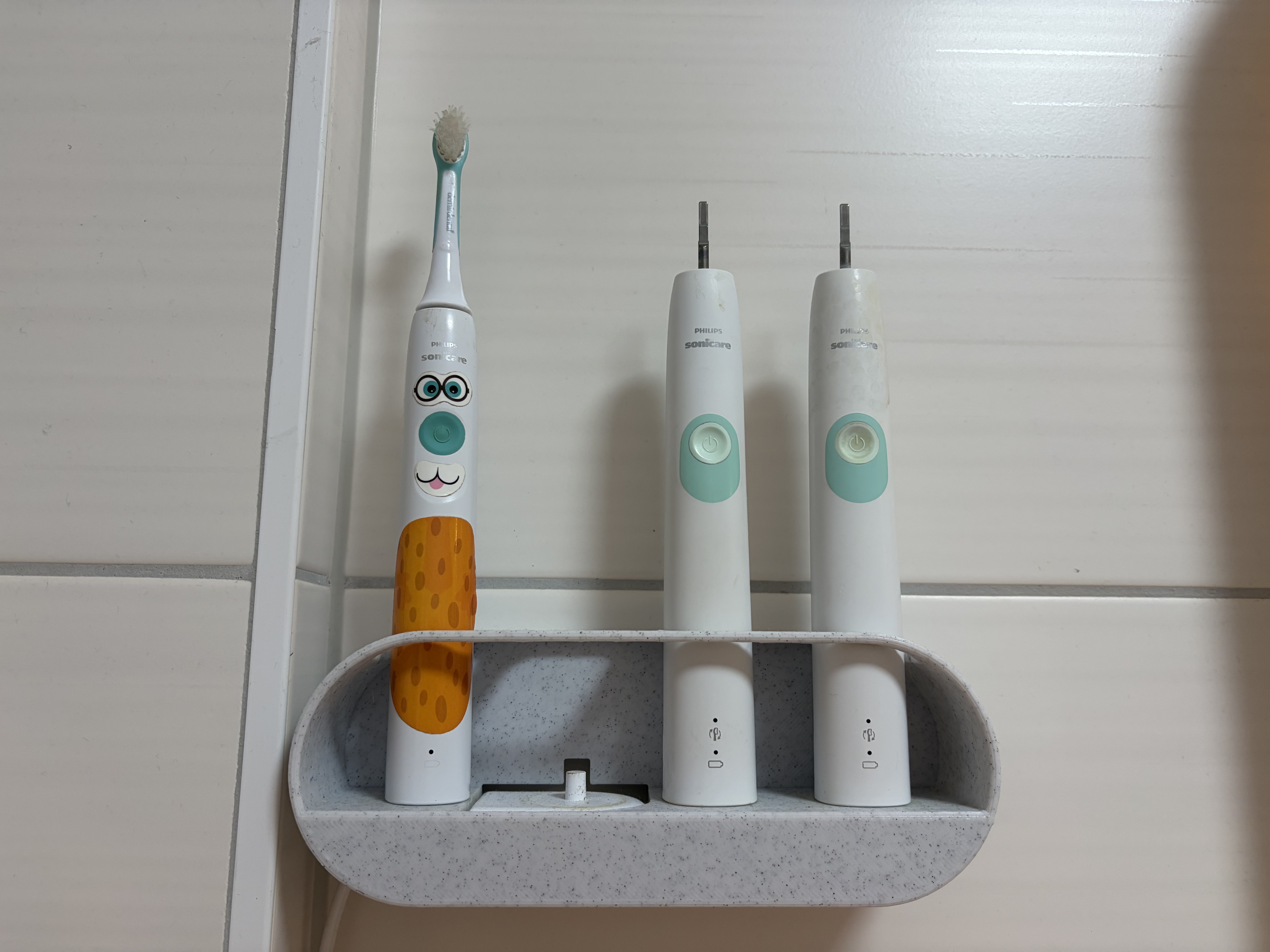 Sonicare Wall Mount - With Charger - No Drill