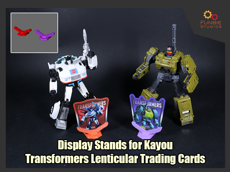 Display Stands for Kayou Transformers Lenticular Trading Cards