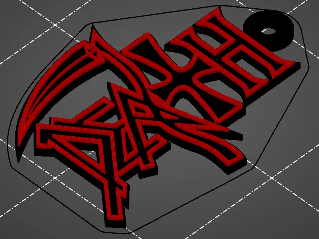 Death (band) logo keychain