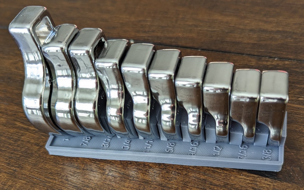 Crowfoot 10 pc. Wrench Holder