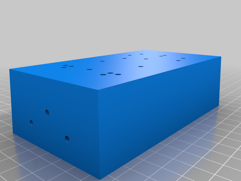 125B style guitar effect pedal enclosure drilling jig by frogstompr