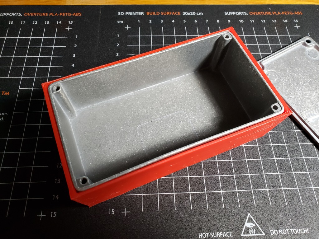 125B style guitar effect pedal enclosure drilling jig by frogstompr