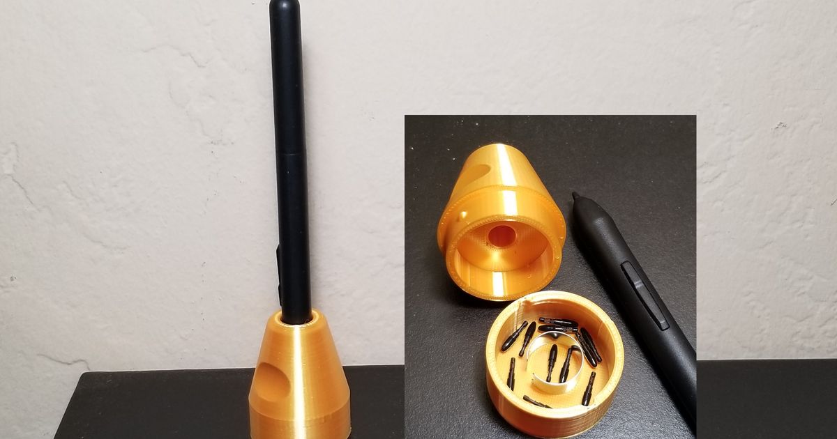 Drawing Tablet Pen Holder with Nib Storage by Will Harry Download