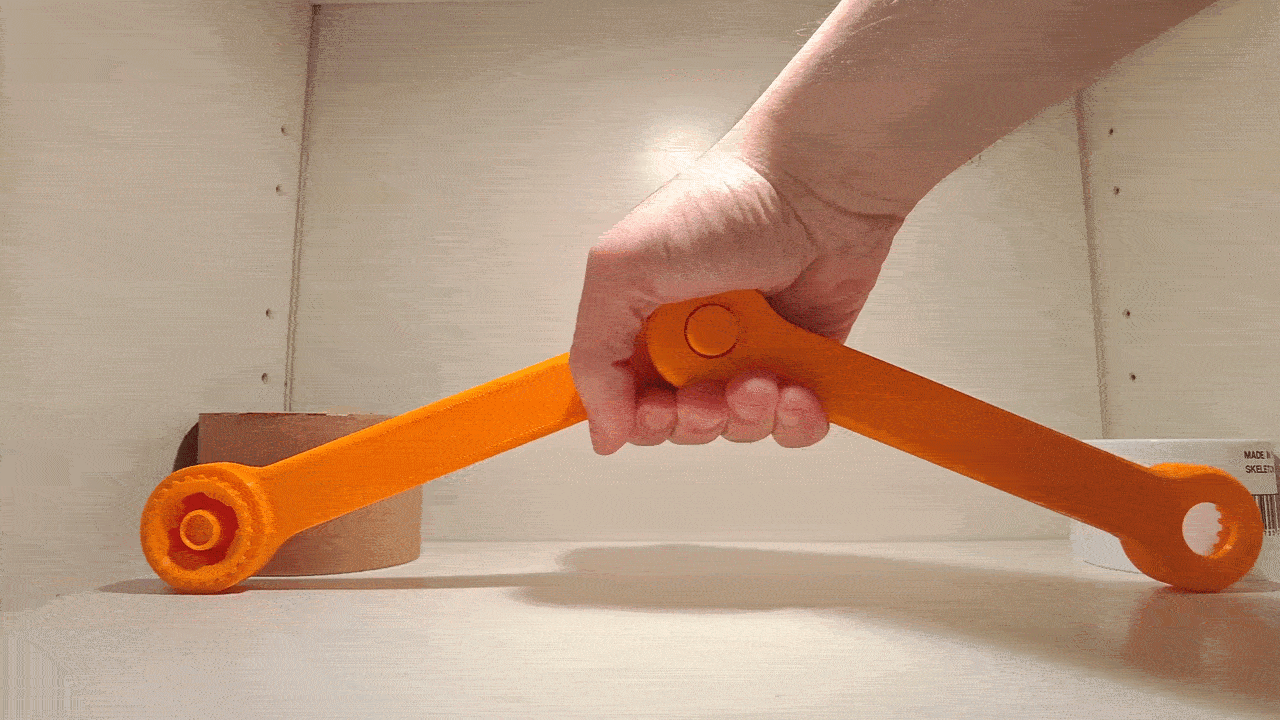 Miniatura 6 do modelo 3D One Button Modular Articulated Arm