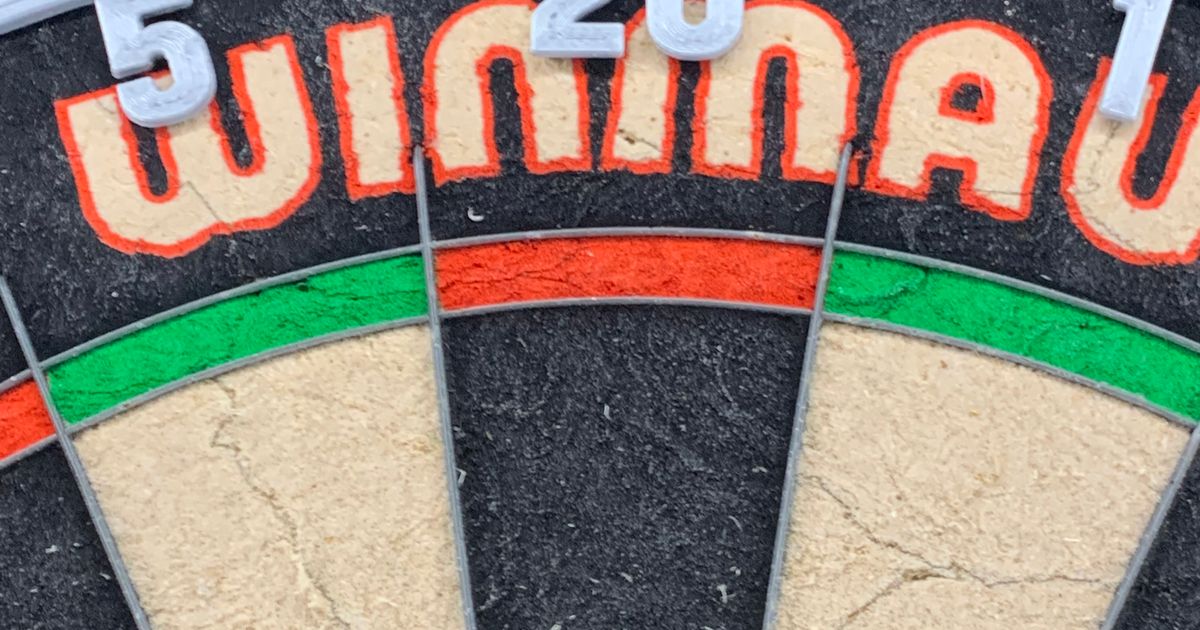 Number Ring for Dart Board by Jim_Killie Download free STL model