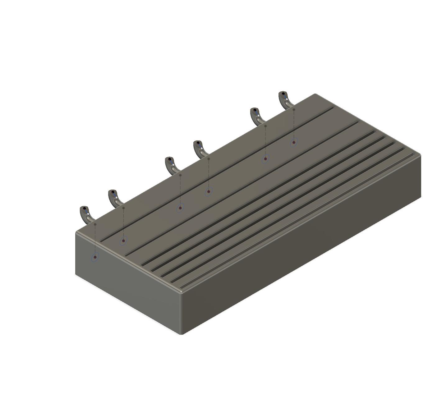 Putty Knife Holder for Pegboard by huberjer Download free STL model