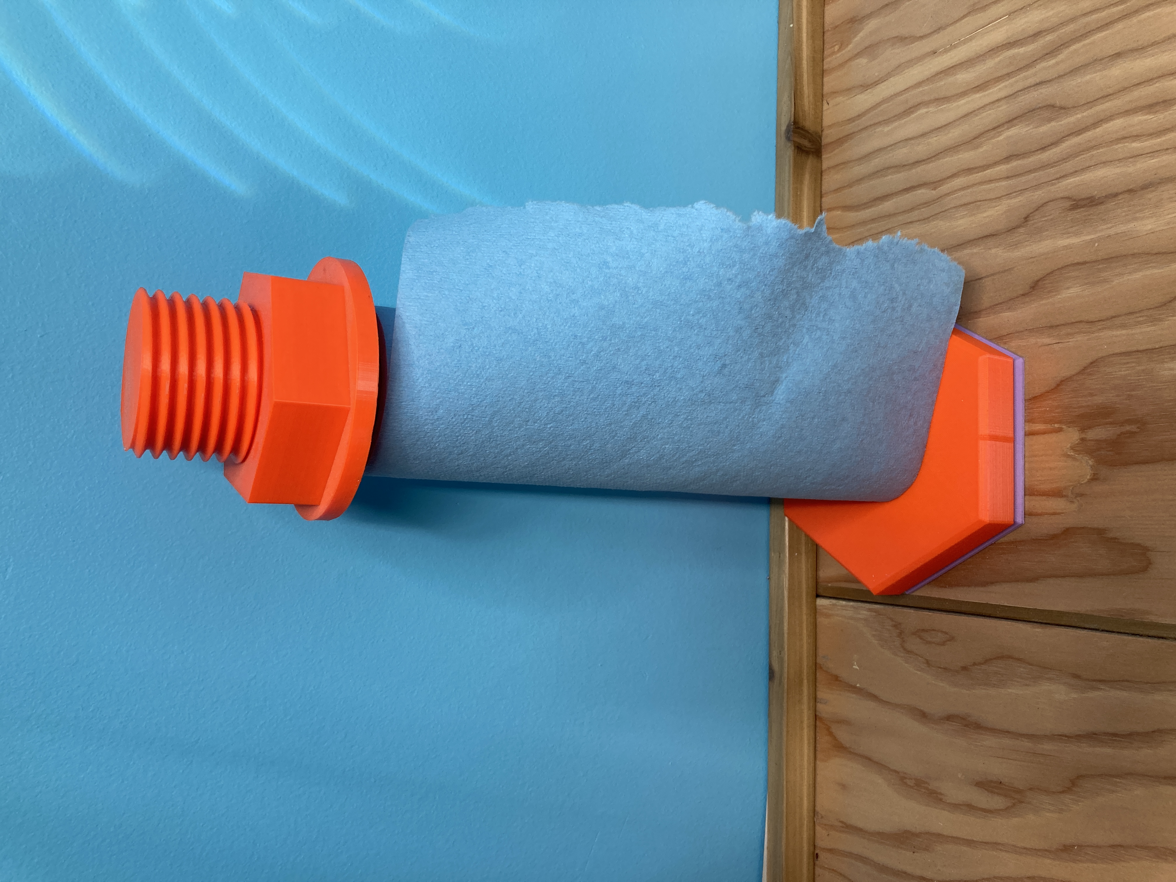 Large Bolt Paper Towel Holder with Magnetic Base
