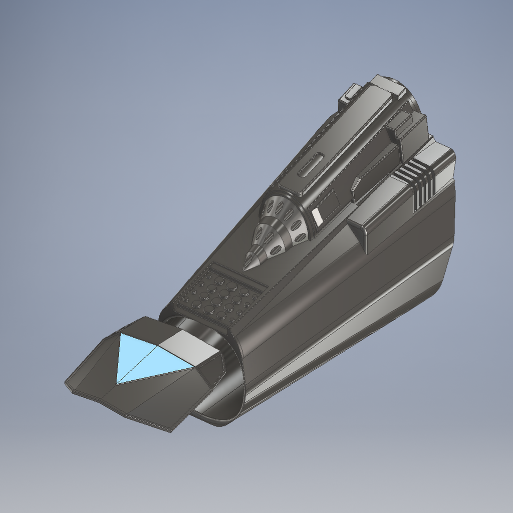 The Mandalorian beskar armor left arm