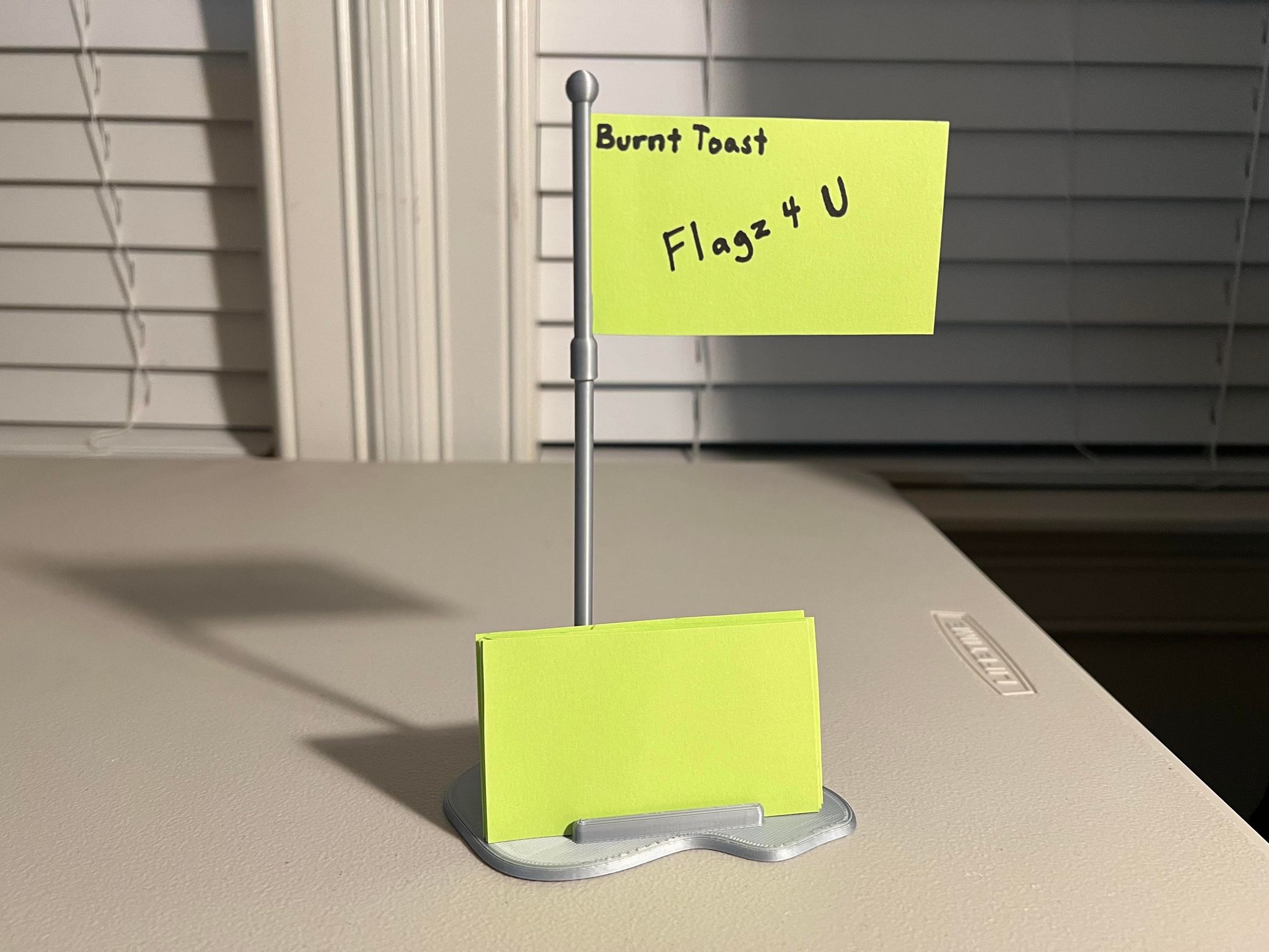 Flagpole Business Card Holder