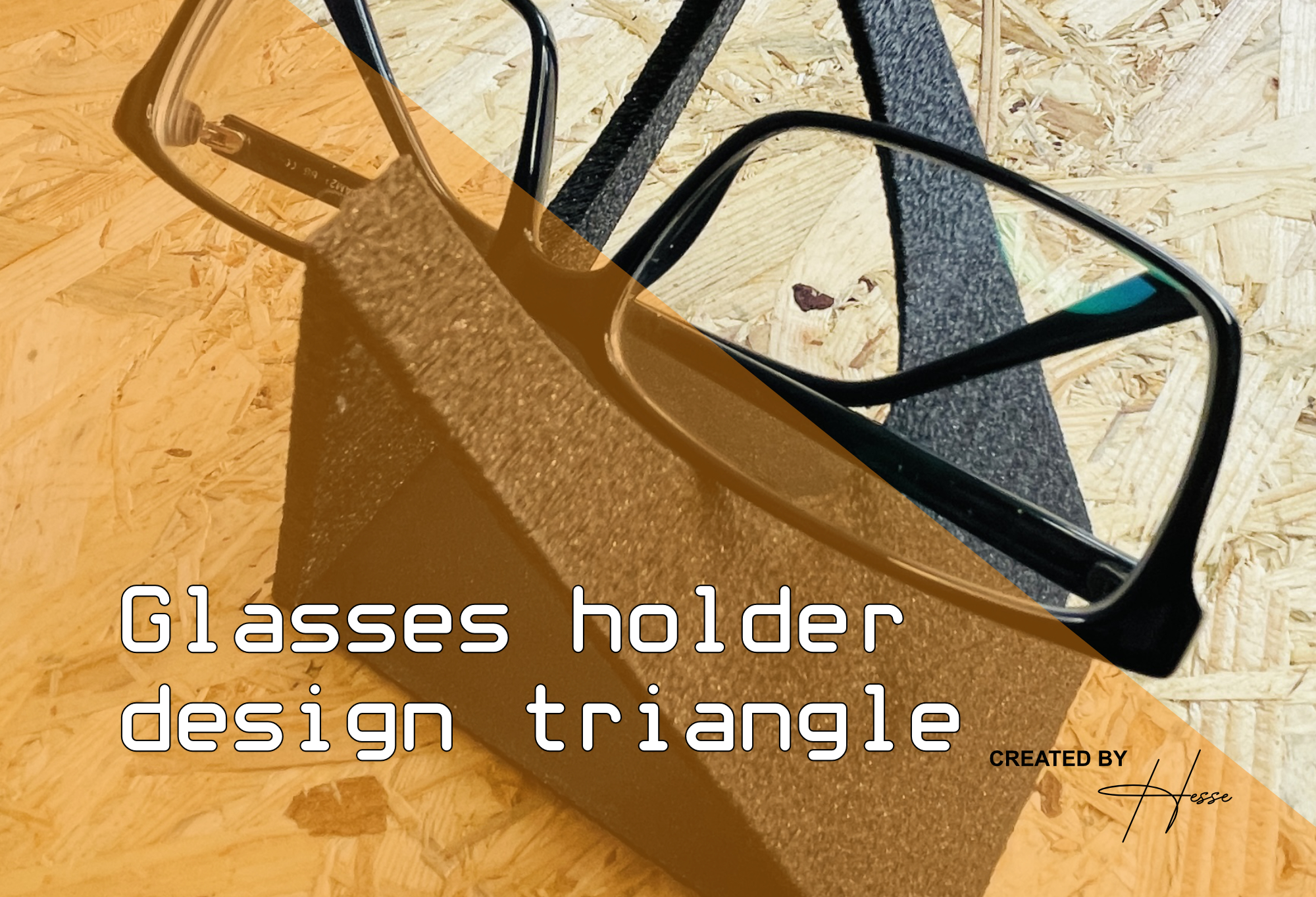 Glasses holder - triangle