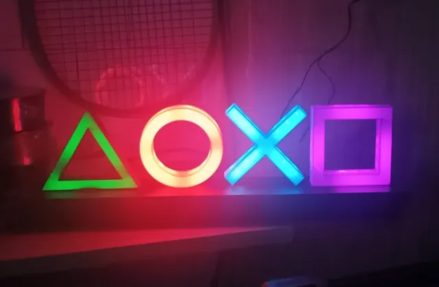 Playstation Icons Lights Lamp (LED Remix)