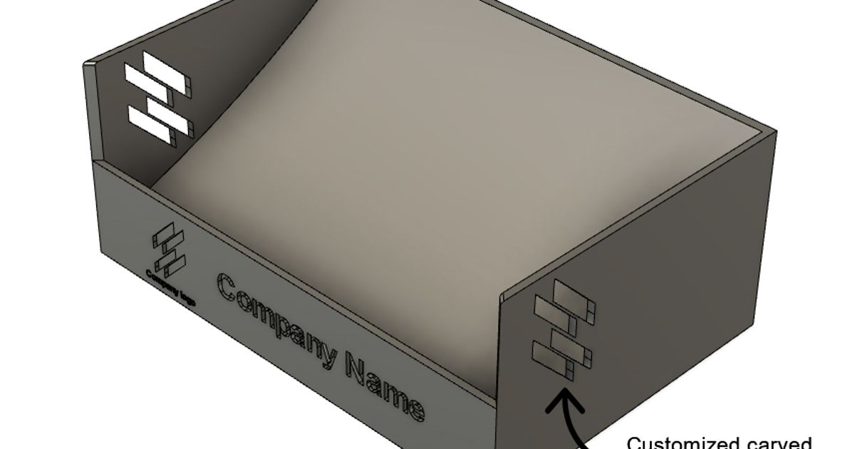 Customizable Company Business Card Holder by _havana9 Download free