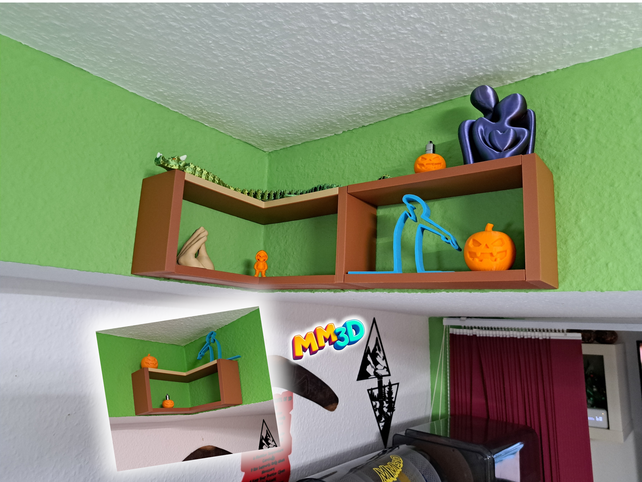 Modern Modular Corner Shelf – Flexible Wall Mount Design