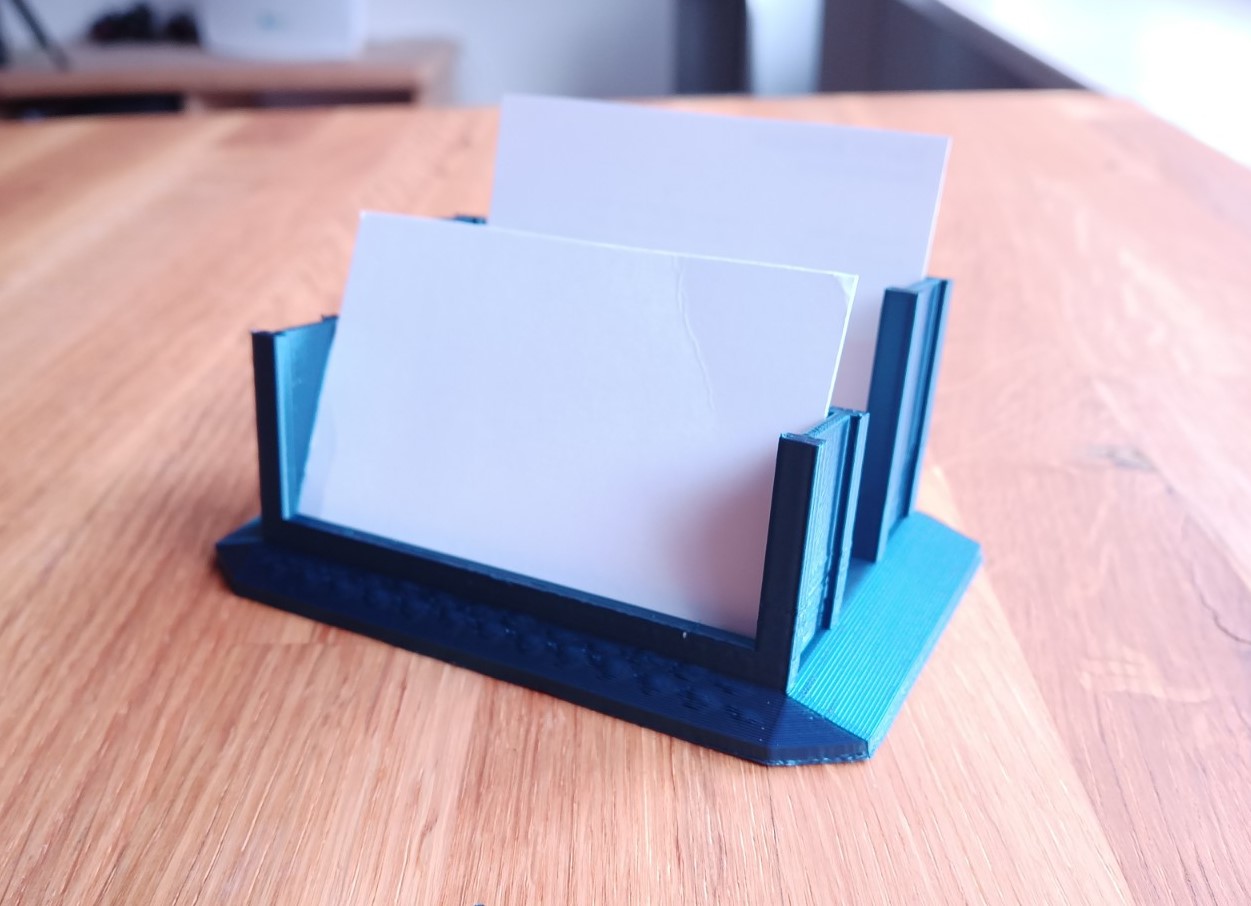 Dual Business Card Holder by GearGrease Download free STL model
