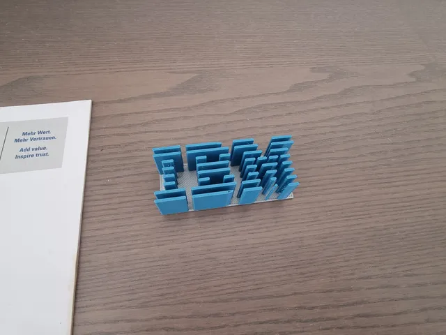 IBM themed business card holder
