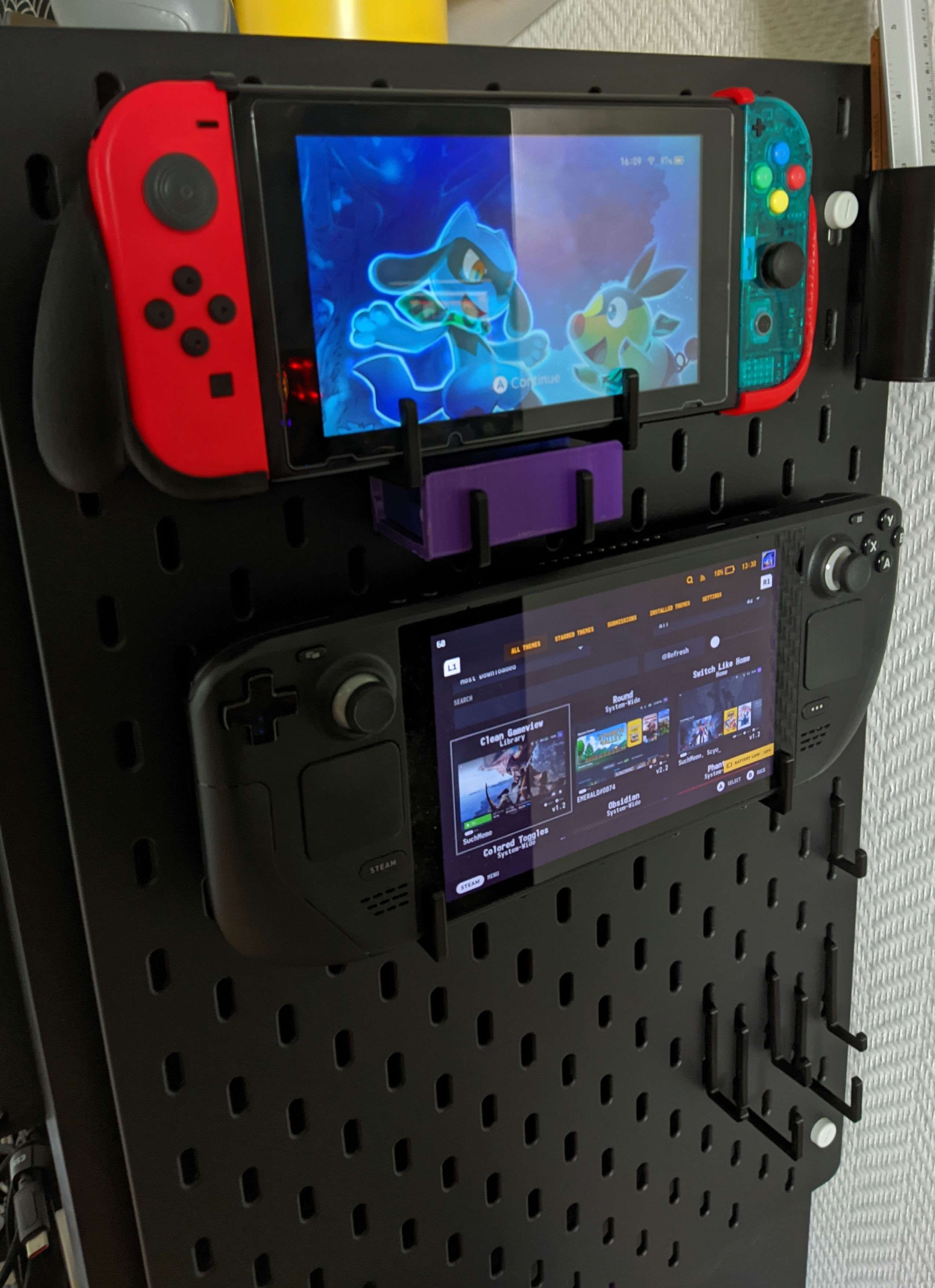 Nintendo Switch & Steam Deck Ikea Skadis Hooks