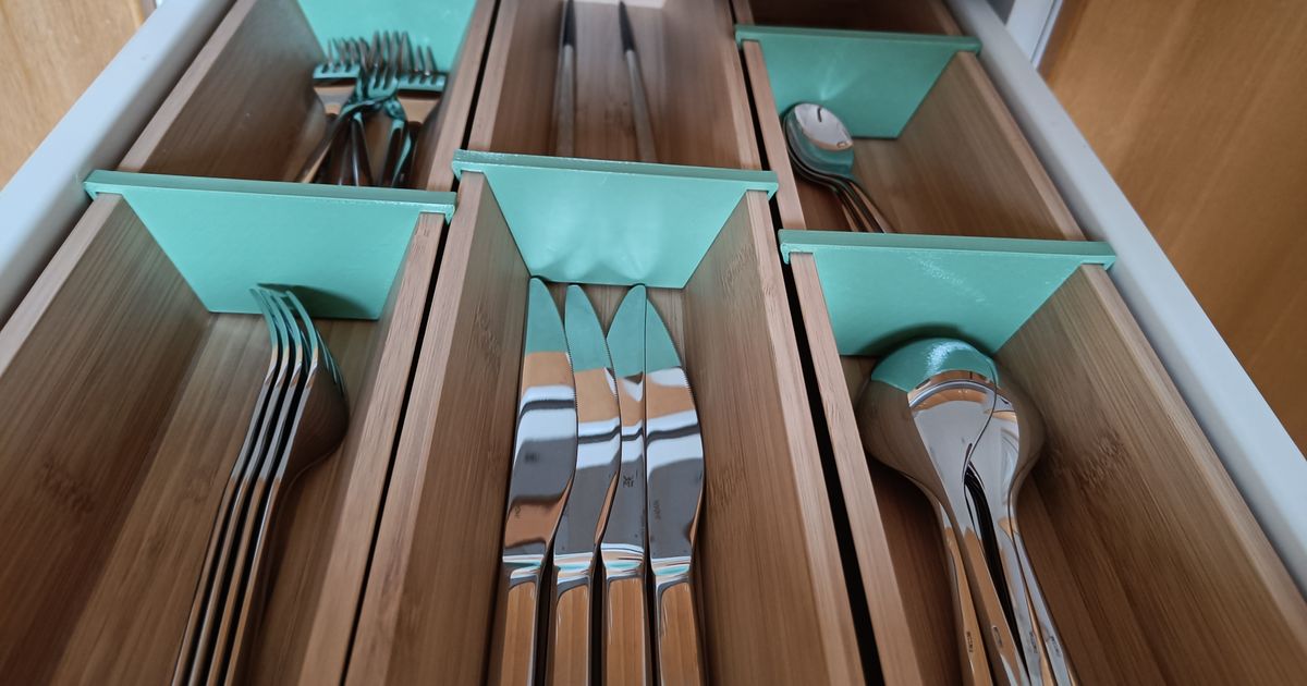 Ikea Uppdatera kitchen insert separator by quibusus Download free STL