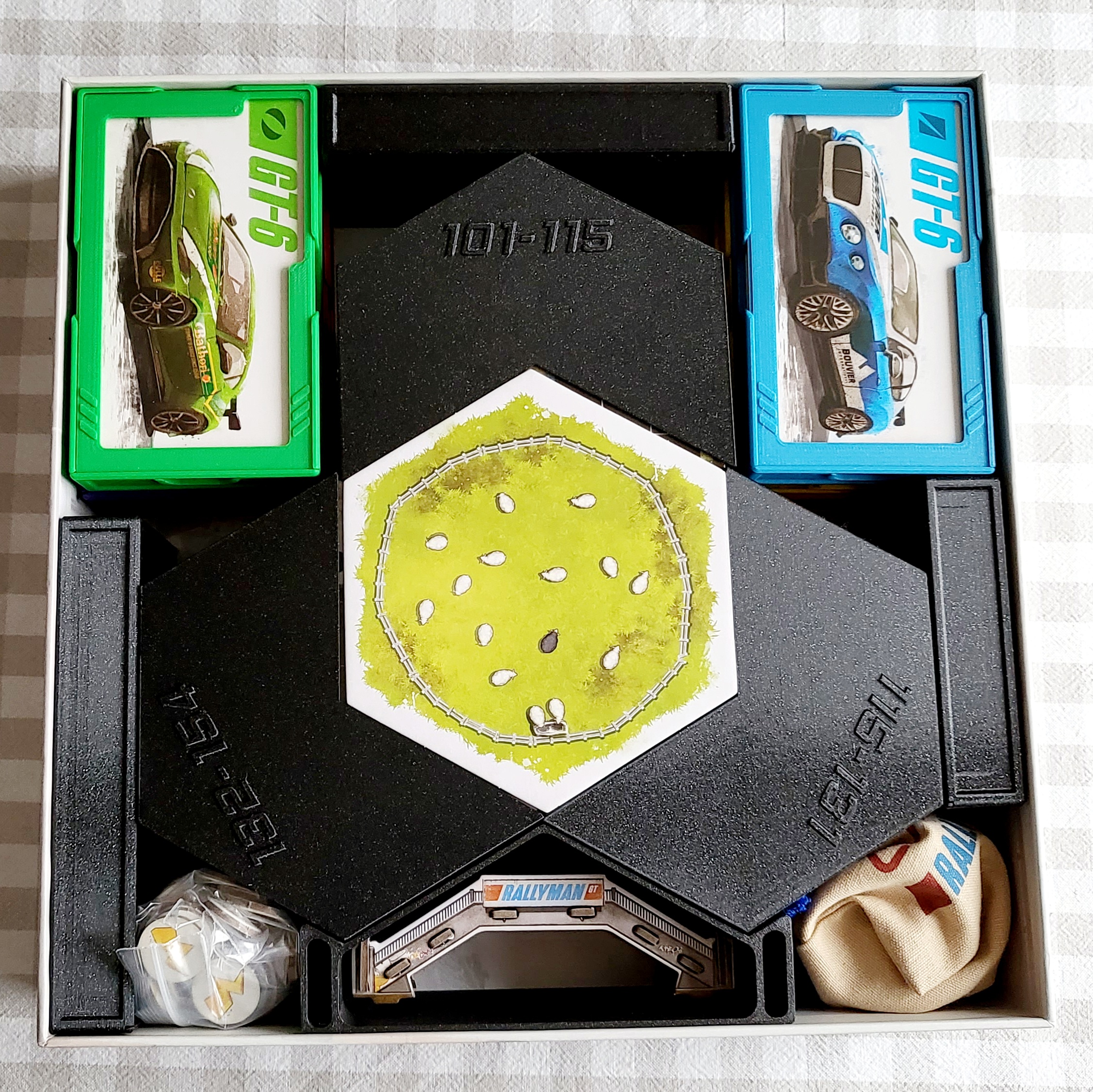 Rallyman GT - Box Organizer (incl. all expansions and Kickstarter extras)  by DrFeelgood | Download free STL model | Printables.com